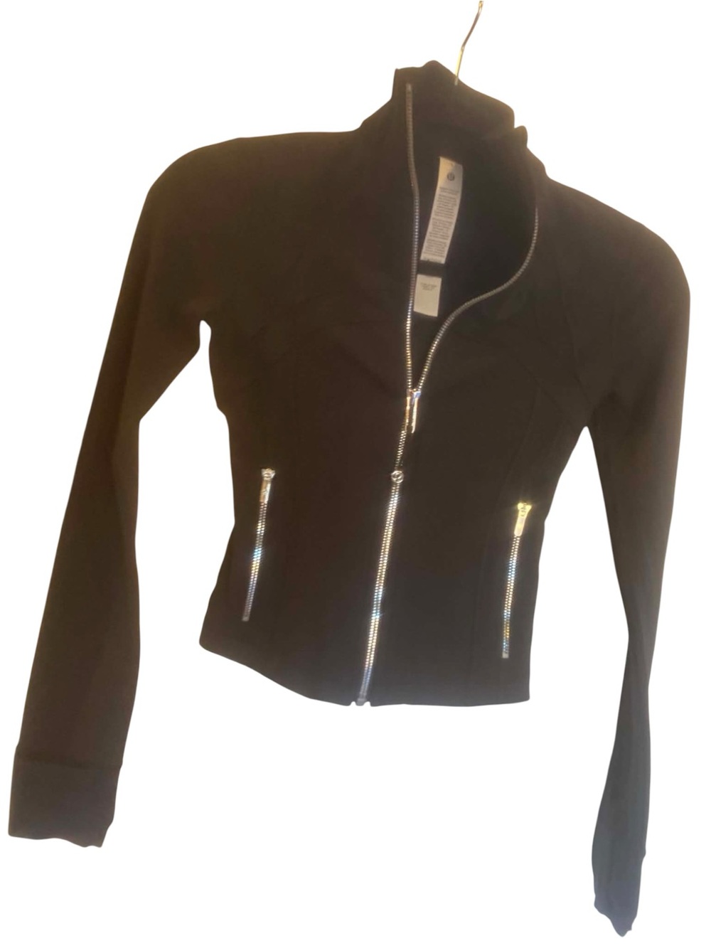 NWT Lululemon Define Cropped Jacket Nulu Size 0 BLACK MIRROR